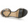 Sapatos Mulher holographic leather sandals GWEN-SANDALS-HEEL SANDAL Preto