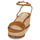 Sapatos Mulher Sandálias Lauren Ralph Lauren LEONA-ESPADRILLES-WEDGE Conhaque