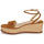 Sapatos Mulher Sandálias Lauren Ralph Lauren LEONA-ESPADRILLES-WEDGE Conhaque