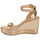 Sapatos Mulher Sandálias Lauren Ralph Lauren HILARIE-ESPADRILLES-WEDGE Ouro