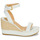 Sapatos Mulher Sandálias Lauren Ralph Lauren HILARIE-ESPADRILLES-WEDGE Branco