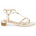 Sapatos Mulher Sandálias sculpted high heel sandals FALLON-SANDALS-FLAT SANDAL Branco
