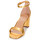 Sapatos Mulher Sandálias Lauren Ralph Lauren LOGAN-SANDALS-HEEL SANDAL Ouro