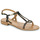 Sapatos Mulher Sandálias Os nossos clientes recomendam HAPPY Preto / Ouro