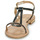Sapatos Mulher Sandálias Os nossos clientes recomendam HAPPY Preto / Ouro