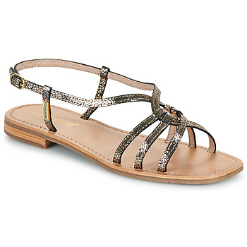 Sapatos Mulher Sandálias Emporio Armani E HUDON Preto / Ouro