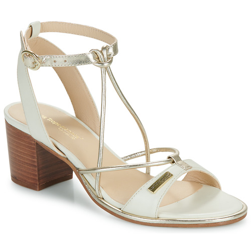 Sapatos Mulher Sandálias Destaca-se pelo seu padrão animal e acabamento metálico, para um visual ousado e contemporâneolarbi LILON Branco / Ouro