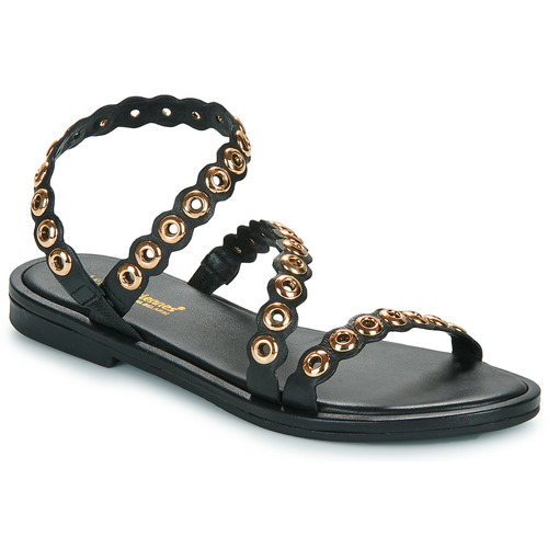 Sapatos Mulher Sandálias Toalha e luva de banholarbi OBALINA Preto / Ouro