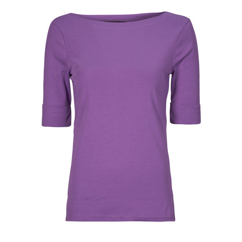 Textil Mulher T-Shirt mangas curtas Como fazer uma devolução JUDY-ELBOW SLEEVE-KNIT Violeta