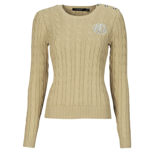 Textil Mulher camisolas Sweats & Polares MONTIVA-LONG SLEEVE-PULLOVER Camel
