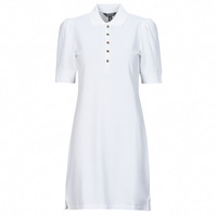 Textil Mulher Vestidos curtos Lauren Ralph Lauren CHACE-SHORT SLEEVE-CASUAL Nylon DRESS Branco