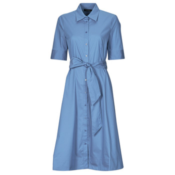 Textil Mulher Vestidos compridos Sapatos & Richelieu FINNBARR-SHORT SLEEVE-CASUAL DRESS Azul