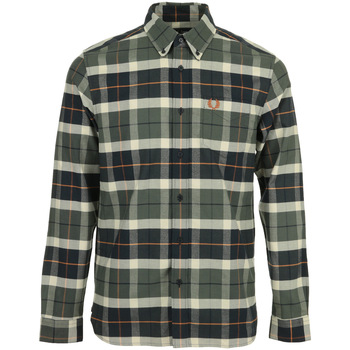 Textil Homem Camisas mangas comprida Fred Perry Field Green Bege