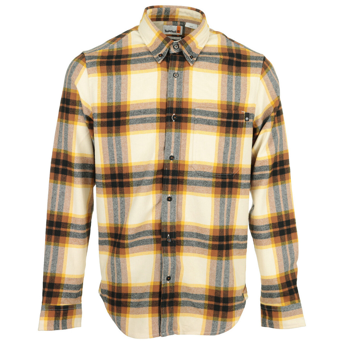 Textil Homem Camisas mangas comprida Timberland Ls Heavy Flannel Plaid Amarelo