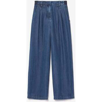 Textil Mulher Calças Calça com bolsosises Calças a direito JANE Azul