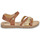 Sapatos Rapariga Sandálias Kickers BETTYS Camel / Ouro