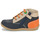 Sapatos Criança Sapatilhas de cano-alto Kickers BONZIP-2 Marinho / Bege / Laranja