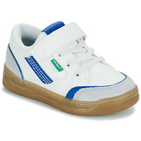Sapatos Rapaz Sapatilhas Kickers KOUIC Branco / Cinza / Azul