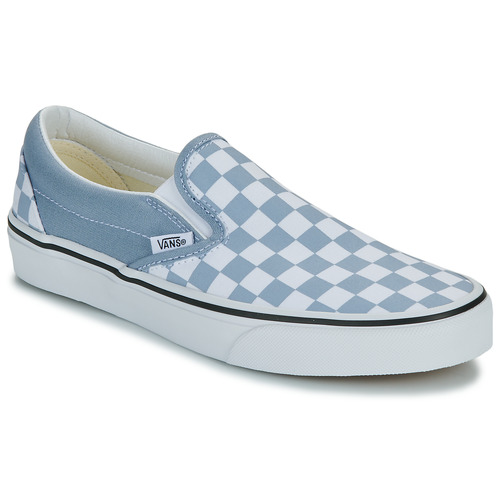 Sapatos Slip on Black Vans Classic Slip-On COLOR THEORY CHECKERBOARD DUSTY BLUE Azul