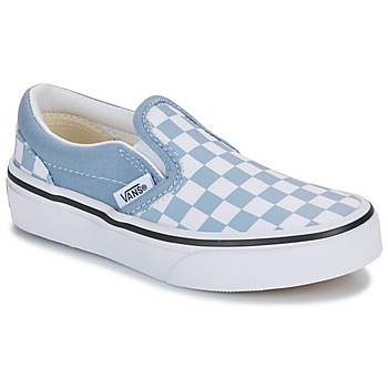 Sapatos Criança Slip on Vans features UY Classic Slip-On COLOR THEORY CHECKERBOARD DUSTY BLUE Azul