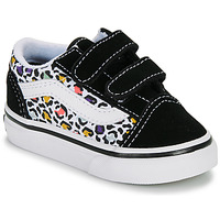 Sapatos Rapariga Sapatilhas mte Vans Old Skool V ANIMAL POP BLACK/MULTI Preto / Multicolor
