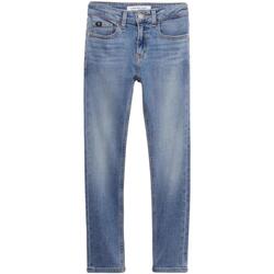 Textil Rapaz Calças Calvin k50k505660 Klein Jeans  Azul