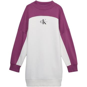 Textil Rapariga Vestidos Calvin T-shirt Klein Jeans  Violeta