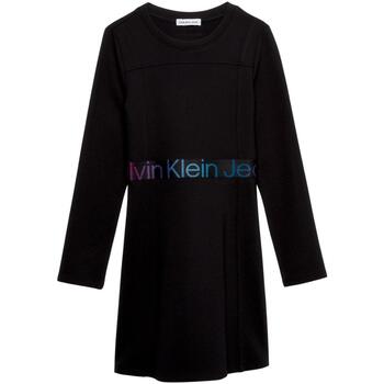 Textil Rapariga Vestidos Calvin Klein JEANS cordura500  Preto