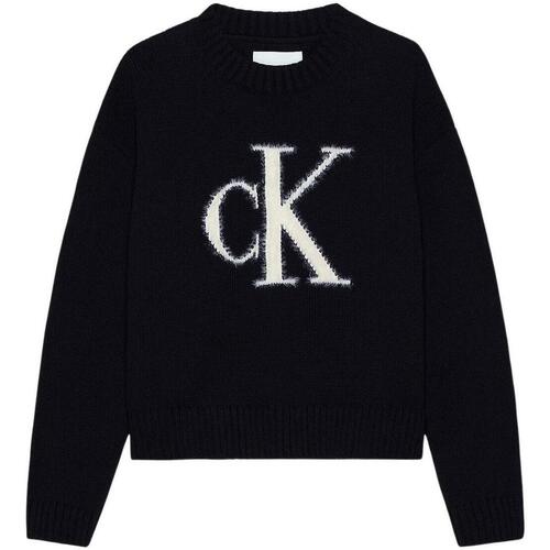 Textil Rapariga Sweats Calvin Klein JEANS cordura500  Preto