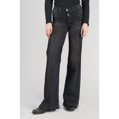 Le Temps des Cerises Jeans flare pulp flare, comprimento 34 Preto