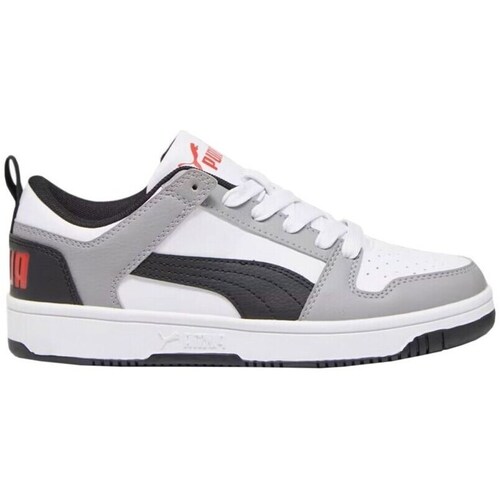 Puma Rebound Layup Lo Sl Jr Branco, Cinzento