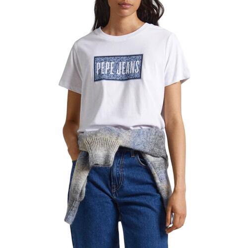 Textil Mulher T-shirts e Pólos Pepe jeans  Branco