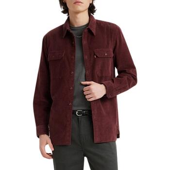 Textil Homem Camisas mangas comprida Levi's  Vermelho