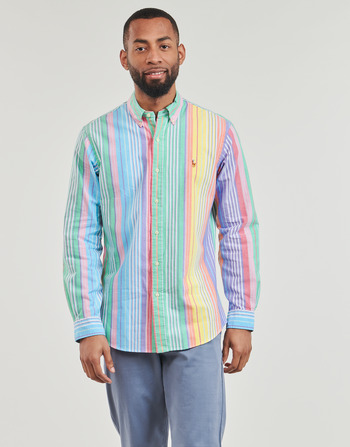Textil Homem Camisas Just comprida Polo Ralph Lauren CHEMISE COUPE DROITE EN OXFORD Multicolor