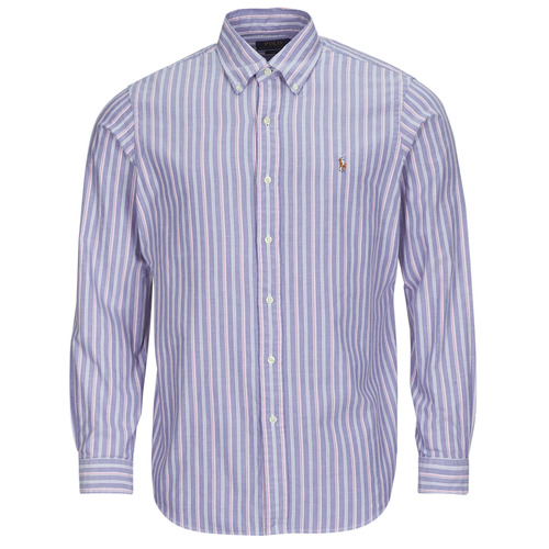 Textil Homem Camisas mangas comprida Polo Shirts 17 CHEMISE COUPE DROITE EN OXFORD RAYEE Multicolor