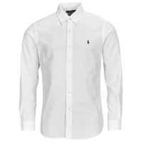 Textil Homem Camisas mangas comprida Mango Ribbed Knit Polo Shirt CHEMISE COUPE DROITE EN SEERSUCKER Branco