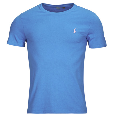 Textil Homem T-Shirt mangas curtas Joggings & roupas de treino T-SHIRT AJUSTE EN COTON Azul