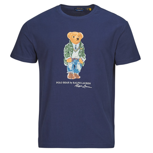 Textil Homem T-Shirt mangas curtas Love Moschino box logo T-shirt T-SHIRT POLO BEAR AJUSTE EN COTON Marinho