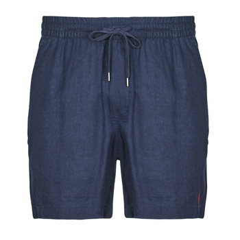 Textil Homem Shorts / Bermudas Polo polospelers Ralph Lauren SHORT EN LIN Marinho