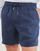 Textil Homem Shorts / Bermudas Mango Ribbed Knit Polo Shirt SHORT EN LIN Marinho