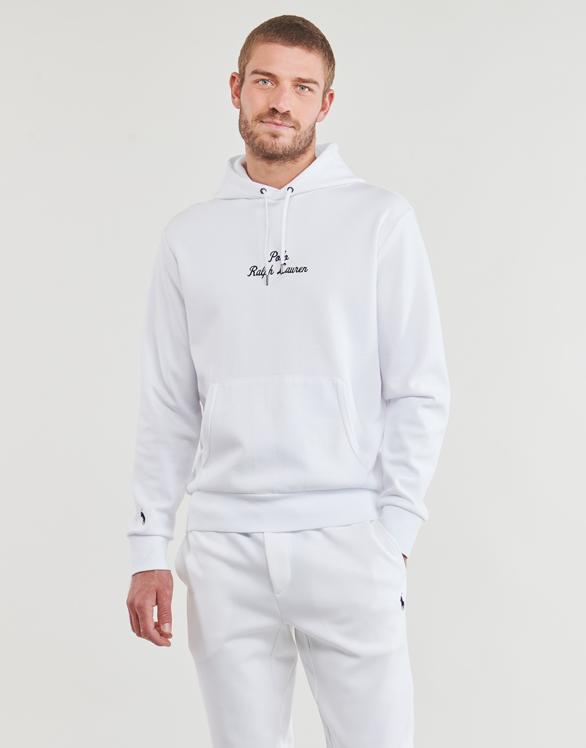 Textil Homem Sweats Polo Ralph Lauren SWEATSHIRT BRODE EN DOUBLE KNIT TECH Branco