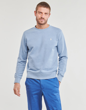 Textil Homem Sweats Polo Ralph Lauren SWEATSHIRT COL ROND EN MOLLETON Azul / Céu