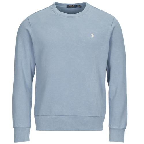 Textil Homem Sweats Sweatshirt Zippe Sans Manches SWEATSHIRT COL ROND EN MOLLETON Azul / Céu
