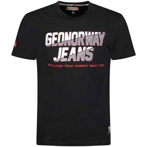 Textil Homem T-Shirt mangas curtas Geo Norway SX1046HGNO-BLACK Preto