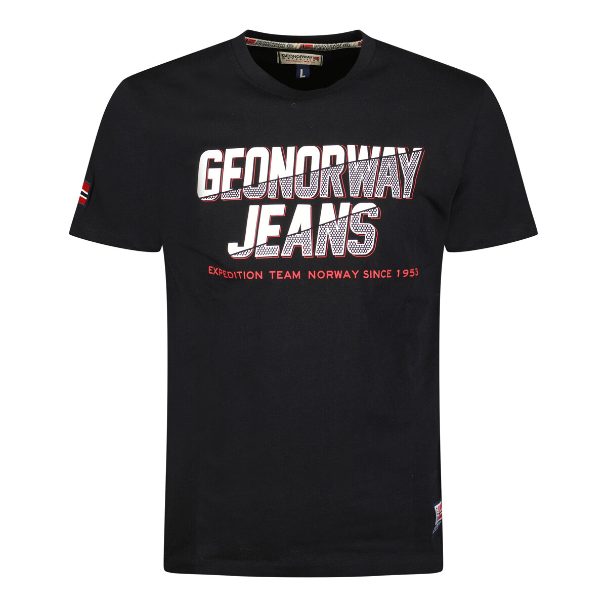 Textil Homem T-Shirt mangas curtas Geo Norway SX1046HGNO-BLACK Preto