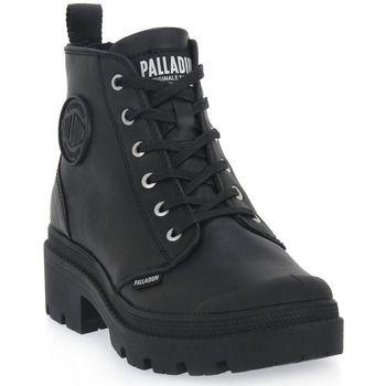 Sapatos Mulher Botas baixas Palladium PALLABASE LTH BLACK Preto