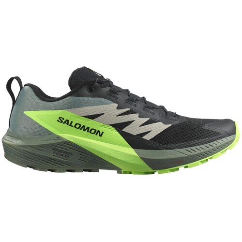 Sapatos Homem Running Salomon Sense Ride 5 Preto, Verde