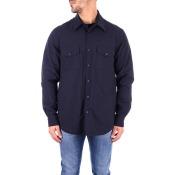 Textil Homem Camisas mangas comprida Aspesi A CE27 V058 Azul