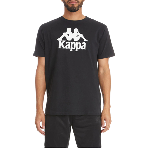 Textil Homem T-Shirt mangas curtas Kappa DG patch leather bomber jacket Preto