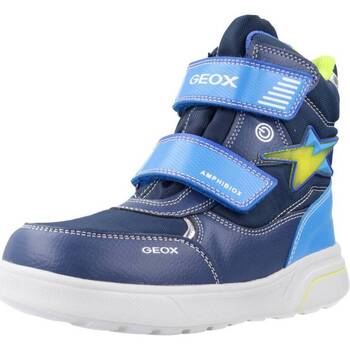 Sapatos Rapaz Botas Geox J SVEGGEN BOY B ABX Azul